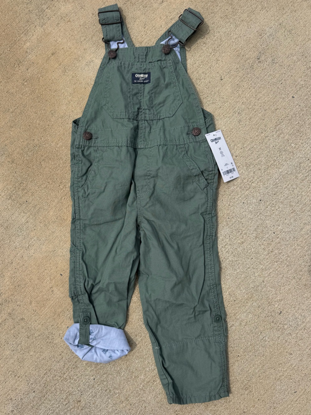 OshKosh B'gosh Green Cargo Shorts - 3T